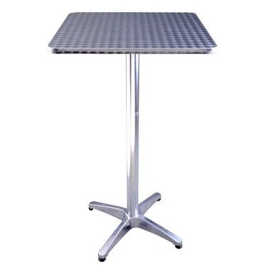 HomCom 24" Stainless Steel Top Adjustable Height Bisto / Bar Table