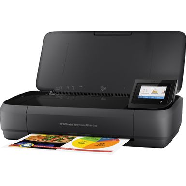 Left Zoom. HP - OfficeJet 250 Mobile Wireless All-In-One Inkjet Printer - Black
