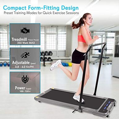 SereneLife Folding Treadmill - Foldable Home Fitness Equipment with LCD for  Walking & Running - Cardio Exercise Machine - Preset and Adjustable