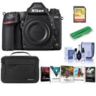 image of Nikon D780 FX-Format DSLR Camera Body - Bundle With Camera Case, 64GB SDXC Memory Card, Cleaning Kit, Card Reader, PC Software Package with sku:inkd780a-adorama