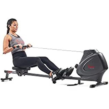 image of Sunny Health & Fitness Premium Magnetic Rowing Machine Interactive Rower with Optional Exclusive SunnyFit App and Smart Bluetooth Connectivity with sku:b09qvbsrbz-amazon