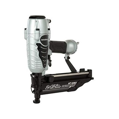 image of Metabo HPT NT65M2S Pneumatic Finish Nailer, 16 Gauge, 1-Inch up to 2-1/2-Inch Finish Nails, Integrated Air Duster, Selective Actuation Switch, 360-Degree Exhaust Portal, 5-Year Warranty with sku:b07mddt2lv-met-amz