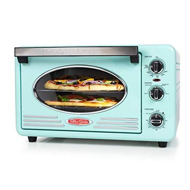 nostalgia retro convection toaster oven