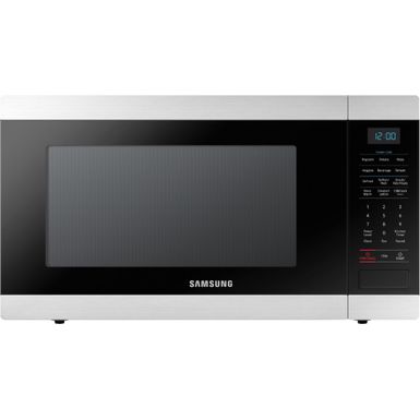 image of Samsung - 1.9 Cu. Ft. Countertop Microwave with Sensor Cook - Stainless steel with sku:ms19m8000ss-abt
