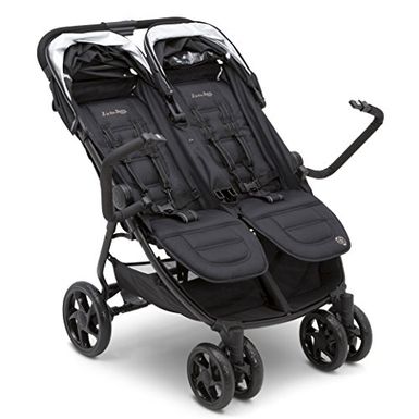 image of Jeep Destination Ultralight Side x Side Double Stroller, Midnight (Black) with sku:b07b7qc8dv-amazon