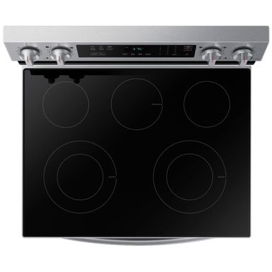 Alt View Zoom 13. Samsung - 6.3 cu. ft. Freestanding Electric Range with Rapid Boil™, WiFi & Self Clean - Stainless steel