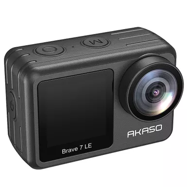 image of AKASO - Brave 7 LE SE 4K Waterproof Action Camera with Remote - Black with sku:bb22040415-bestbuy