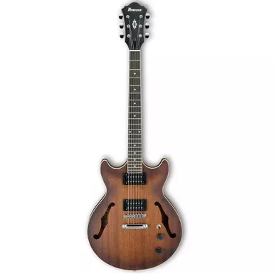 Ibanez Artcore Series AM53 Hollow-Body Electric Guitar, Rosewood Fretboard, Transparent Black Sunburst