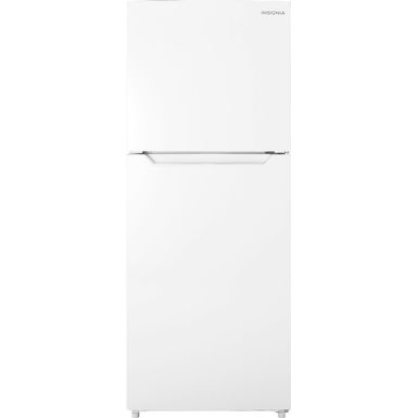 image of Insignia - 10 Cu. Ft. Top-Freezer Refrigerator with Reversible Door - White with sku:bb21700122-6449409-bestbuy-insignia