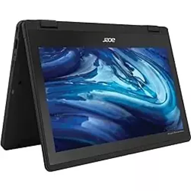 image of Acer TravelMate B3 Spin 11 B311R-33 TMB311R-33-C9SN 11.6" Touchscreen Convertible 2 in 1 Notebook - HD - 1366 x 768 - Intel N100 Quad-core (4 Core) - 8 GB Total RAM - 128 GB SSD - Black with sku:bb22212672-bestbuy