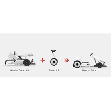 Alt View Zoom 15. Segway - Ninebot Go-Kart Kit Attachment - White