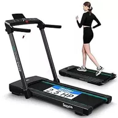 image of Folding Motorized Treadmill Machine - Total Fitness Control ,  Seamless Tech Integration ,  Space-Saving Design ,  Smart Metrics Display ,  Supports BT Music and Fit Home, Kinomap, Zwift App with sku:b0crf7lb1c-amazon