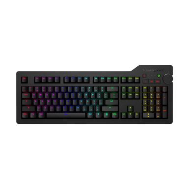 image of Das Keyboard 4Q 104-Keys Wired Soft Tactile Cherry MX RGB Brown Smart Mechanical Keyboard with sku:dasdkpkd4rp0-adorama