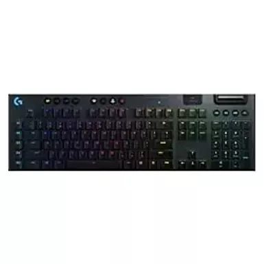 Logitech - G915 LIGHTSPEED Full-size Wireless Mechanical GL Tactile Switch Gaming Keyboard with RGB Backlighting - Black