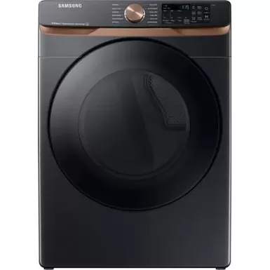 image of Samsung Ada 7.5 Cu. Ft. Brushed Black Smart Electric Dryer With Steam Sanitize+ & Sensor Dry with sku:bb22032826-bestbuy