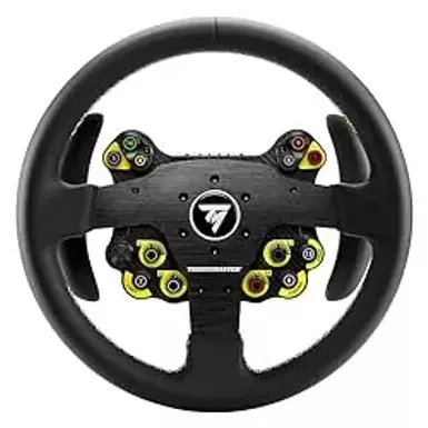 image of Thrustmaster EVO Racing 32R Leather Leather-Wrapped Wheel Rim and Detachable Hub (Compatible with Xbox, Playstation and PC) with sku:b0cvjr3sc7-amazon