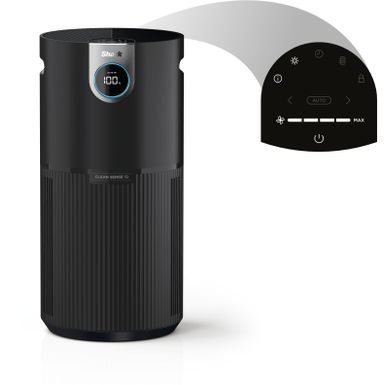 Alt View Zoom 22. Shark - Air Purifier MAX with True NanoSeal HEPA, Cleansense IQ, Odor Lock, Cleans up to 1200 Sq. Ft - Charcoal Grey
