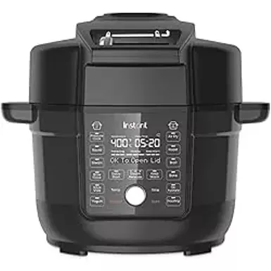 Instant Pot - Duo Crisp with Ultimate Lid Multi-Cooker + Air Fryer, 6.5 Quart - Black