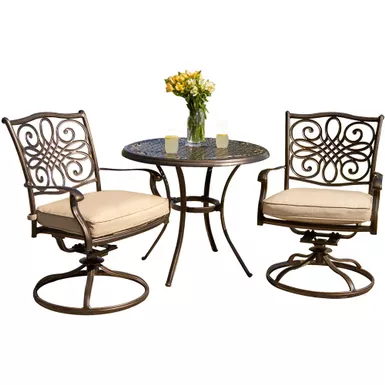 image of Traditions 3pc: 2 Swivel Rockers, 32" Round Cast Table with sku:traditions3pcsw-almo