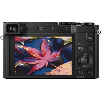 Back Zoom. Panasonic - LUMIX ZS100 1-inch 20.1-Megapixel Sensor Point and Shoot Digital Camera with LEICA DC 10X Lens - DMC-ZS100K - Black