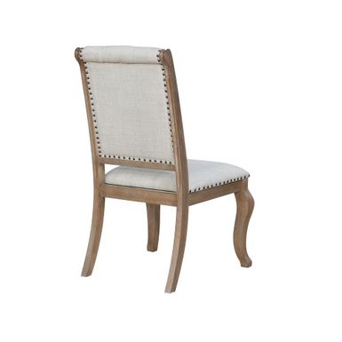 Brockway Cove Tufted Side Chairs Cream and Barley Brown (Set of 2)