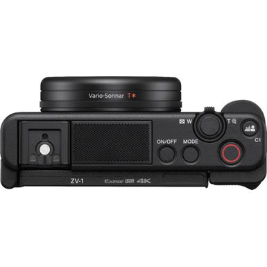 Top Zoom. Sony - ZV-1 20.1-Megapixel Digital Camera for Content Creators and Vloggers - Black
