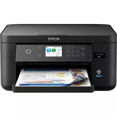 image of Epson - Expression Home XP-5200 All-in-One Inkjet Printer - Black with sku:bb22026679-bestbuy