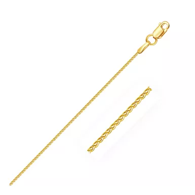 10k Yellow Gold Wheat Chain 1.0mm (16 Inch)