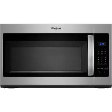 image of Whirlpool - 1.7 Cu. Ft. Over-the-Range Microwave - Stainless Steel with sku:wmh31017hs-electronicexpress