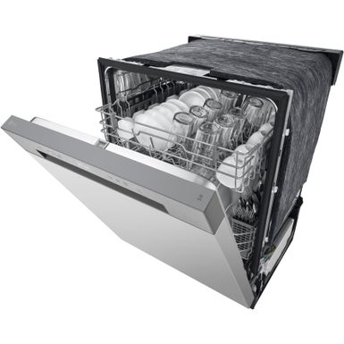 Alt View Zoom 16. LG - 24" Front Control Built-In Stainless Steel Tub Dishwasher with SenseClean and 52 dBA - Stainless steel