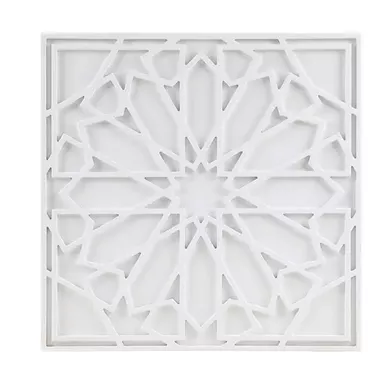 Boho Notion White Medallion Wood Wall Decor