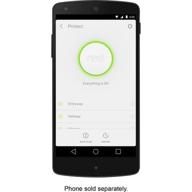 Alt View Zoom 16. Google - Nest Protect 2nd Generation (Battery) Smart Smoke/Carbon Monoxide Alarm - White