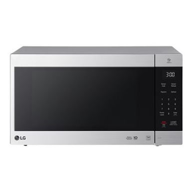 image of LG - 2.0 Cu. Ft. Family-Size Microwave - Stainless steel with sku:bb20665174-5714905-bestbuy-lg