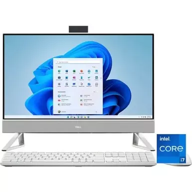 image of Dell - Inspiron 23.8" Touch screen All-In-One Desktop - 13th Gen Intel Core i7 - 16GB Memory - 512GB SSD - White with sku:bb22105478-bestbuy