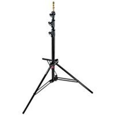 image of Manfrotto 1005BAC 107" Air Cushioned Aluminum Ranker Light Stand with 3-Sections & 2 Risers, Black with sku:b0023rrpec-man-amz
