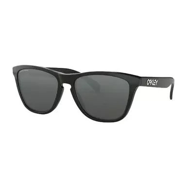 Oakley Men's Frogskins Sunglasses (OO9013-C455, Polished Black/Prizm Black)