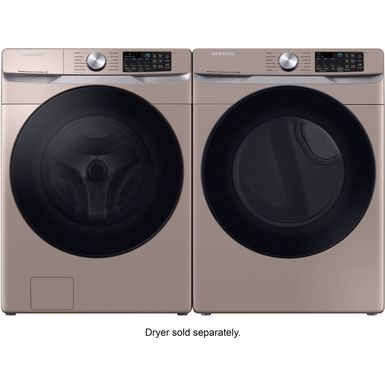 Alt View Zoom 15. Samsung - 4.5 cu. ft. Large Capacity Smart Front Load Washer with Super Speed Wash - Champagne