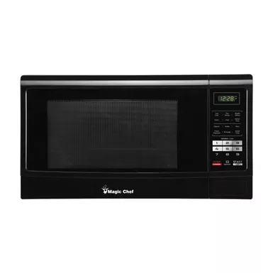image of Magic Chef 1.6 cu. ft. Black Countertop Microwave Oven with sku:mcm1611b-magicchef
