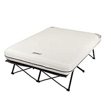 image of Coleman Camping Cot, Air Mattress, and Pump Combo | Folding Camp Cot and Air Bed with Side Tables and Battery Operated Pump with sku:b00au6avlw-the-amz