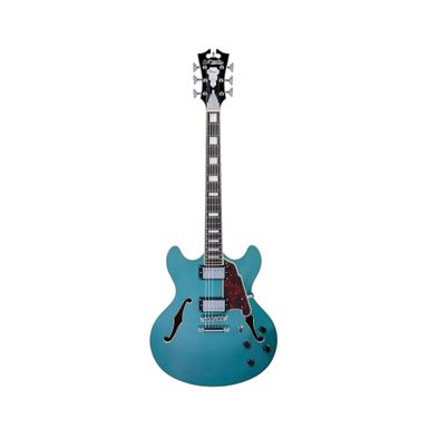 D'Angelico Premier DC Semi-Hollow Electric Guitar w/ Stop-Bar Tailpiece - Ocean Turquoise - Blue
