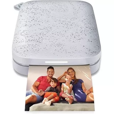 image of HP - Sprocket Portable 2" x 3" Instant Photo Printer, Prints From iOS or Android Devices - Luna Pearl with sku:bb21810955-bestbuy
