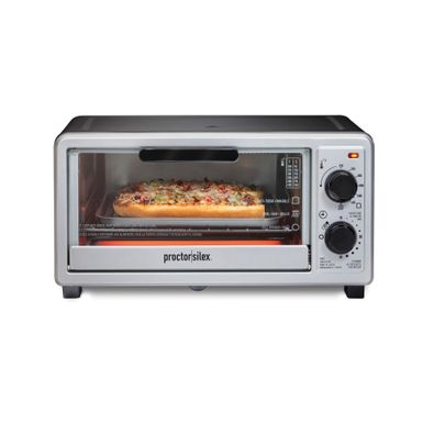 image of Proctor Silex 4 Slice Toaster Oven - Silver with sku:rpsgyao83u9dq4ux5galegstd8mu7mbs-overstock