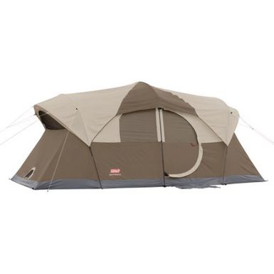 image of Coleman Weathermaster 10-Person Dome Tent with sku:b001ts8q94-col-amz