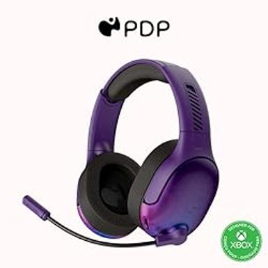 image of PDP AIRLITE Pro Wireless Headset with Mic for Xbox Series X|S, Xbox One, Windows 10/11 - Purple Fade (Only at Amazon) with sku:b0b3vq5gzx-amazon