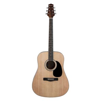 image of Boroughs B30DNT Dreadnought Acoustic Guitar, Natural Bundle with Gig Bag, Micro-Fiber Cloth, 3-Pack Strings with sku:b30dnt1b-adorama