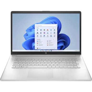 image of HP 17-Cn0046NR 17.3" HD+ Laptop, Intel Pentium Silver N5030 1.1GHz, 4GB RAM, 256GB SSD, Windows 11 Home S Mode, Natural Silver with sku:ihp660d5uaba-adorama