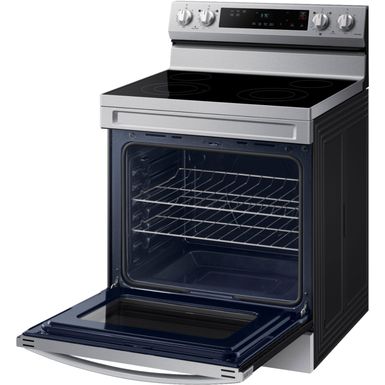Alt View Zoom 17. Samsung - 6.3 cu. ft. Freestanding Electric Range with WiFi and Steam Clean - Stainless steel