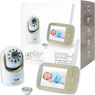 Left Zoom. Infant Optics - Video Baby Monitor with 3.5" Screen - Gold/White