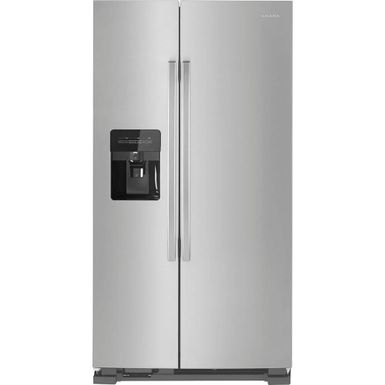 image of Amana ASI2175GRS - refrigerator/freezer - side-by-side - freestanding - stainless steel with sku:asi2175grs-electronicexpress