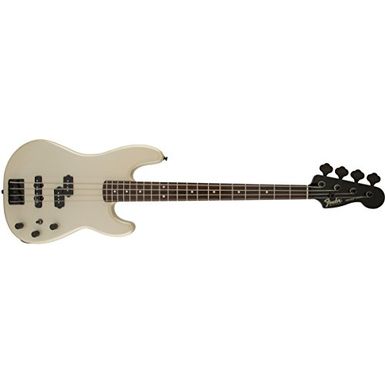 image of Fender Duff McKagan Precision Bass Gutiar, Rosewood Fingerboard - Pearl White with sku:fe146500323-adorama